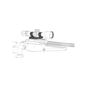 Vector Optics Montaż jednoczęściowy do AR na szynę Picatinny i obejmy 34 mm - 8